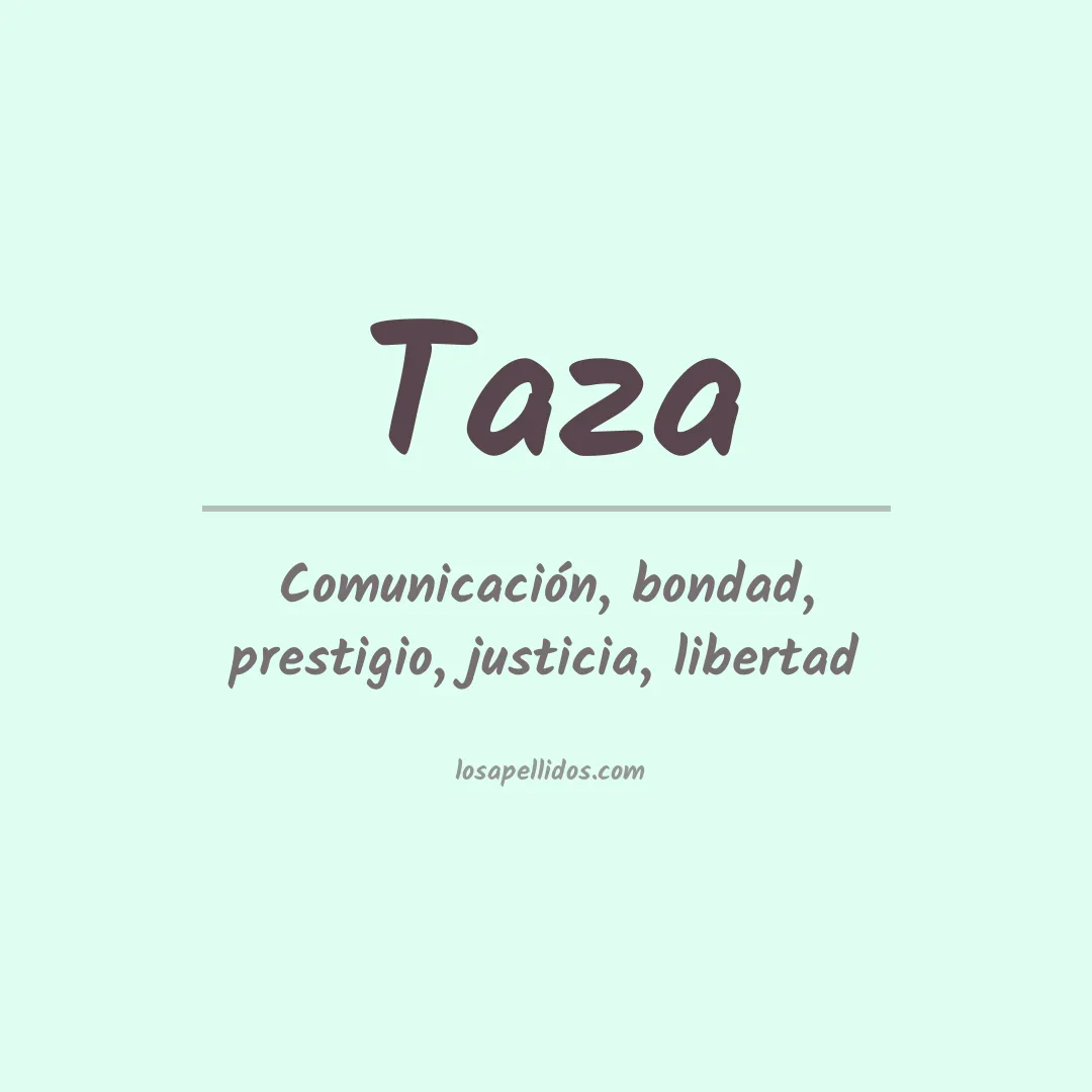 Apellido Taza