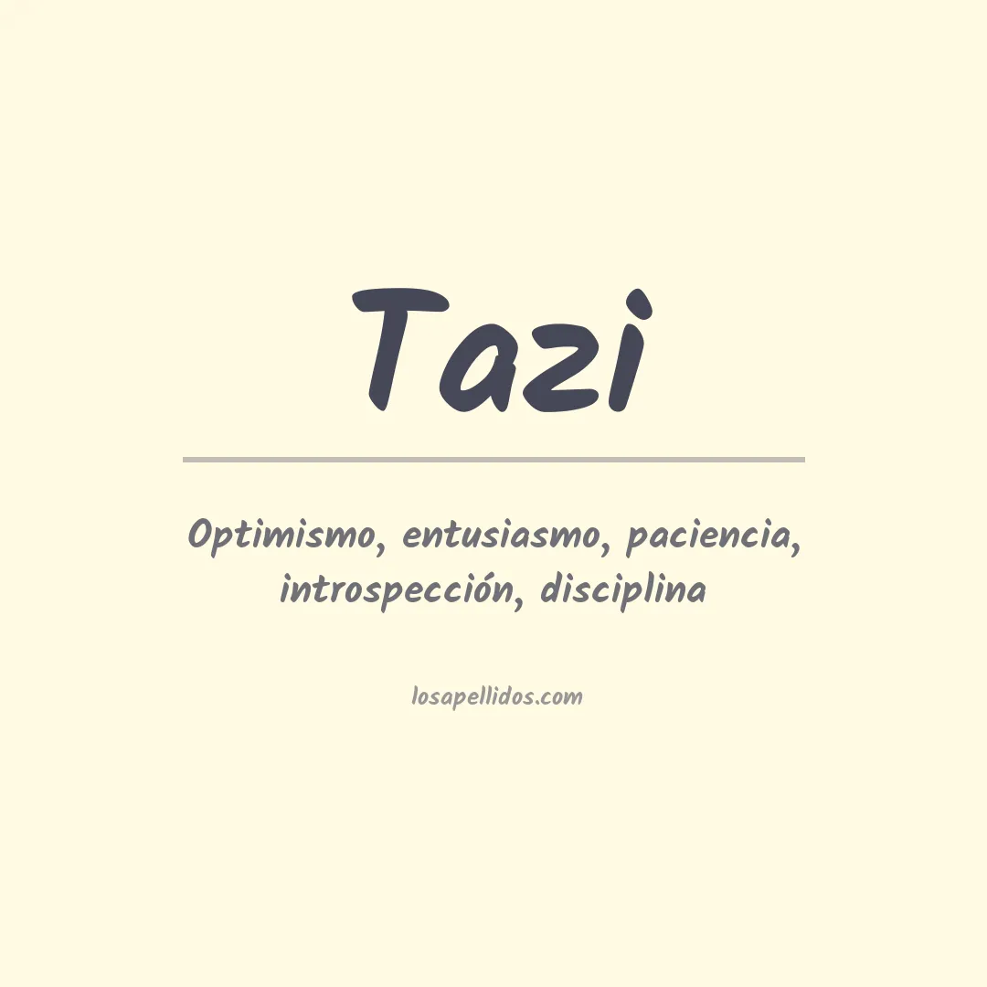 Apellido Tazi