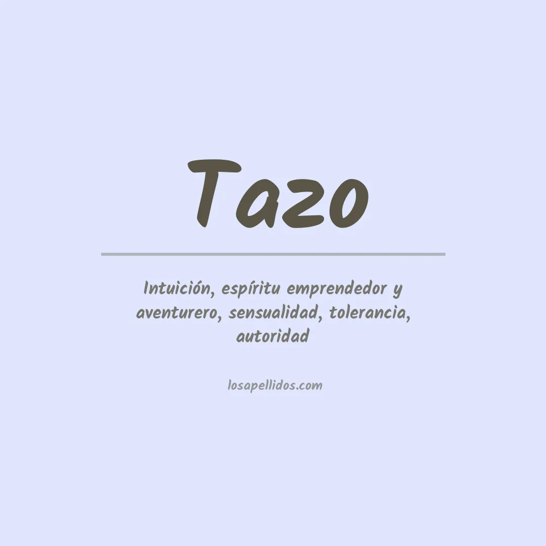 Apellido Tazo