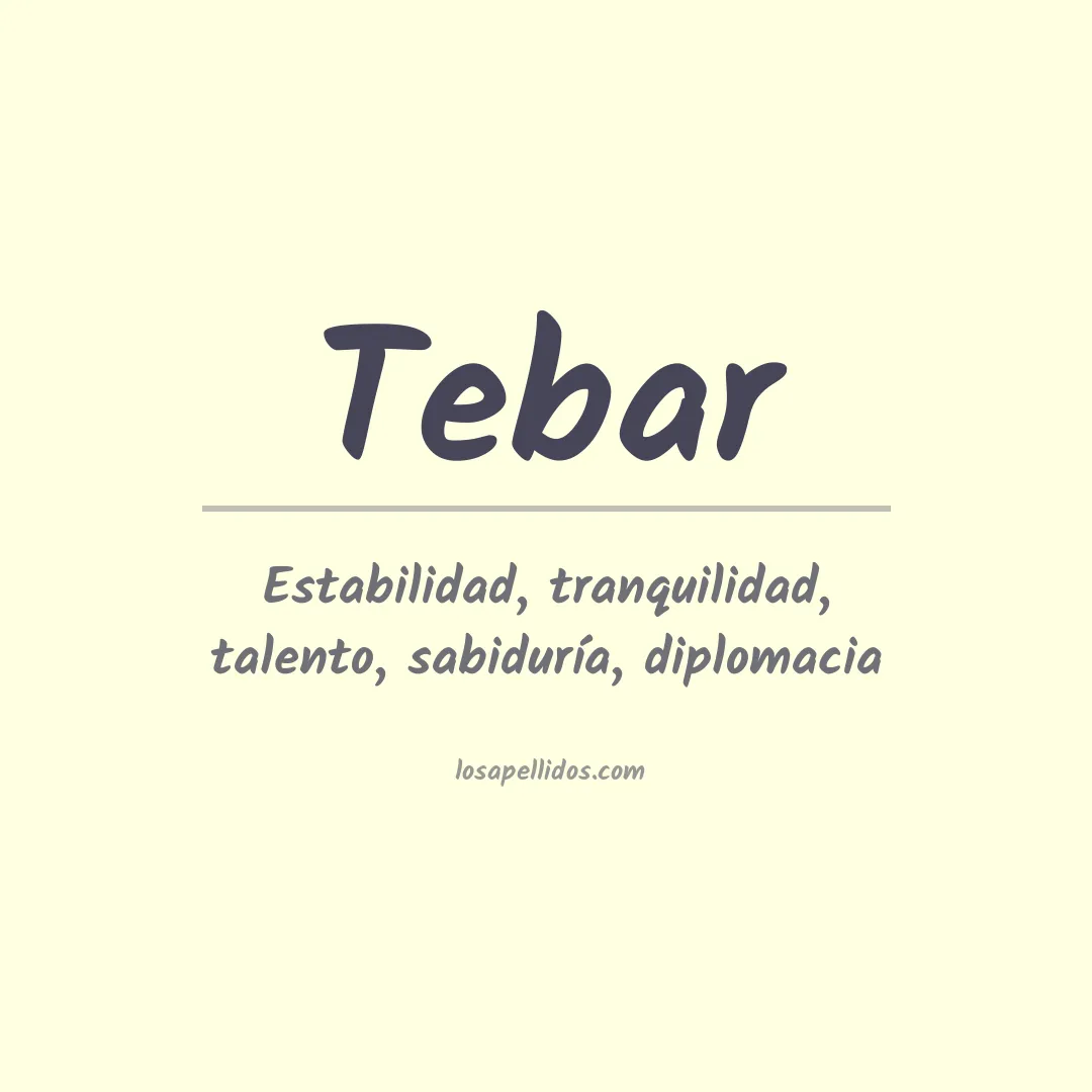 Apellido Tebar