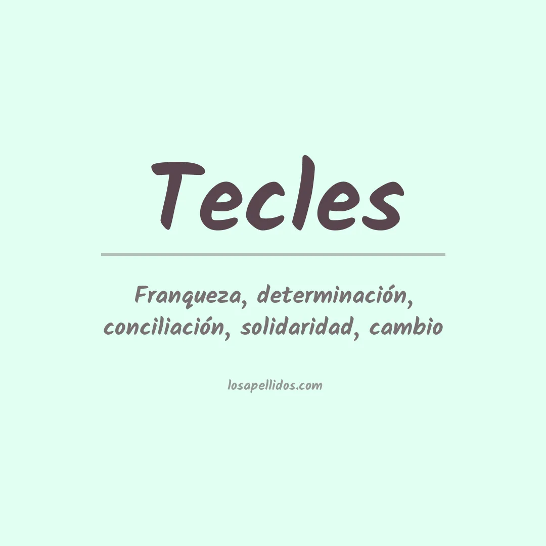 Apellido Tecles