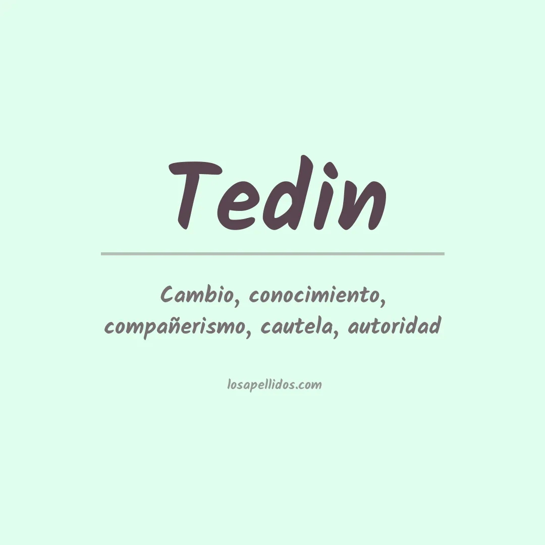 Apellido Tedin