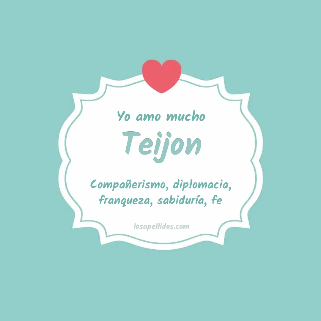 Yo amo mucho Teijon