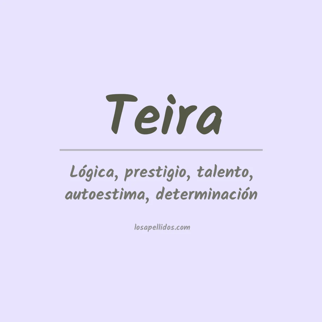 Apellido Teira