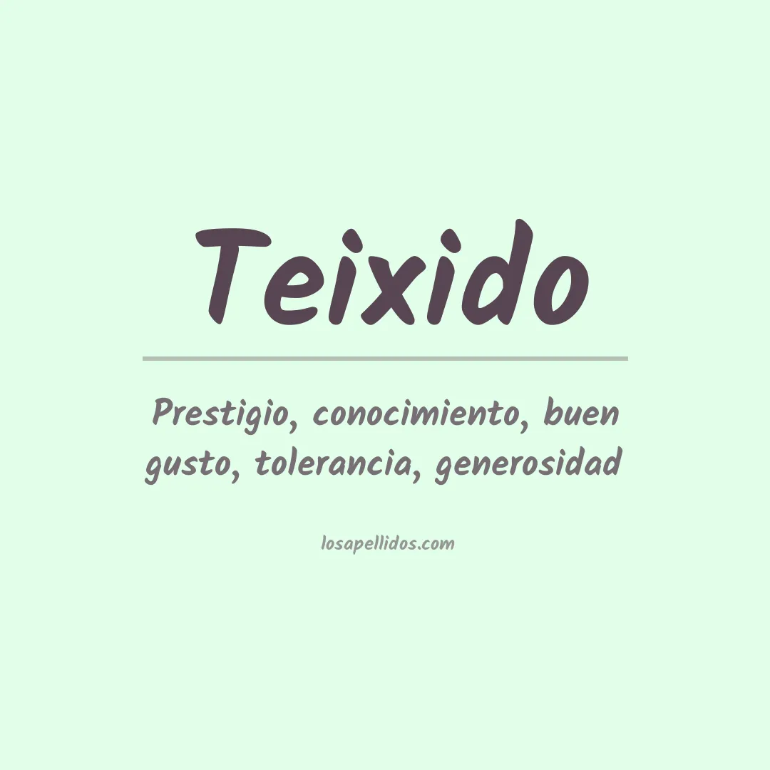 Apellido Teixido