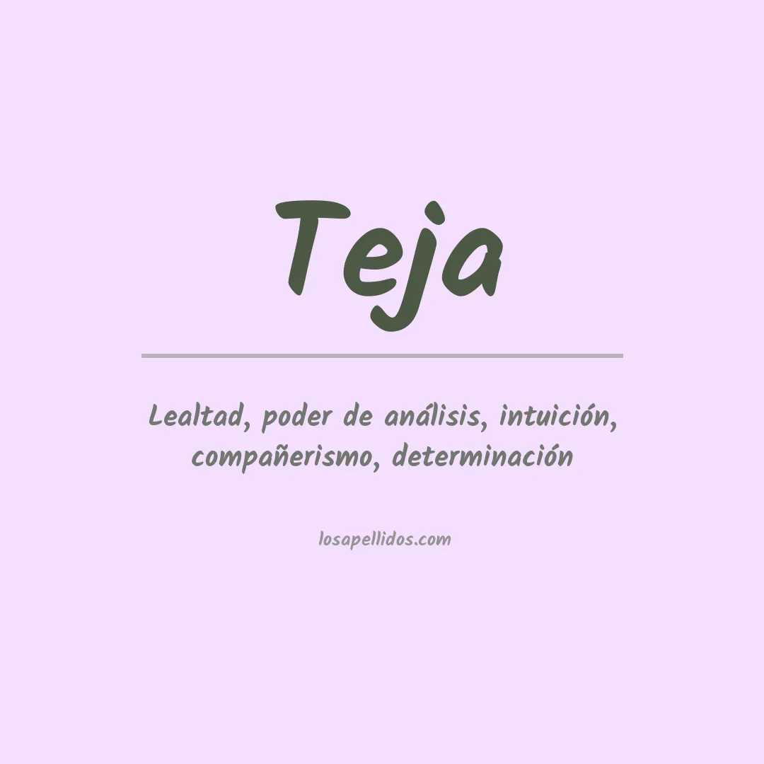 Apellido Teja