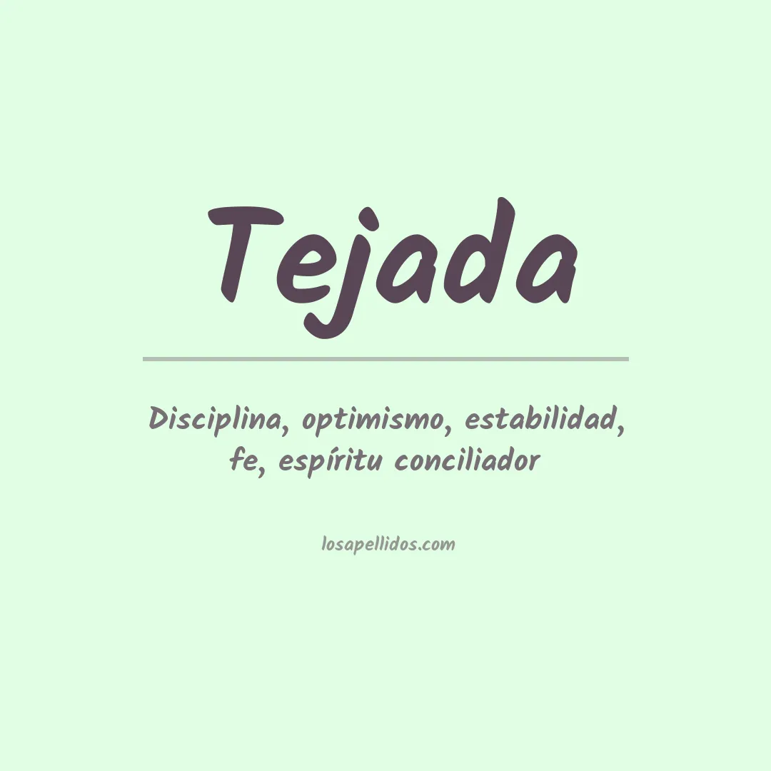 Apellido Tejada