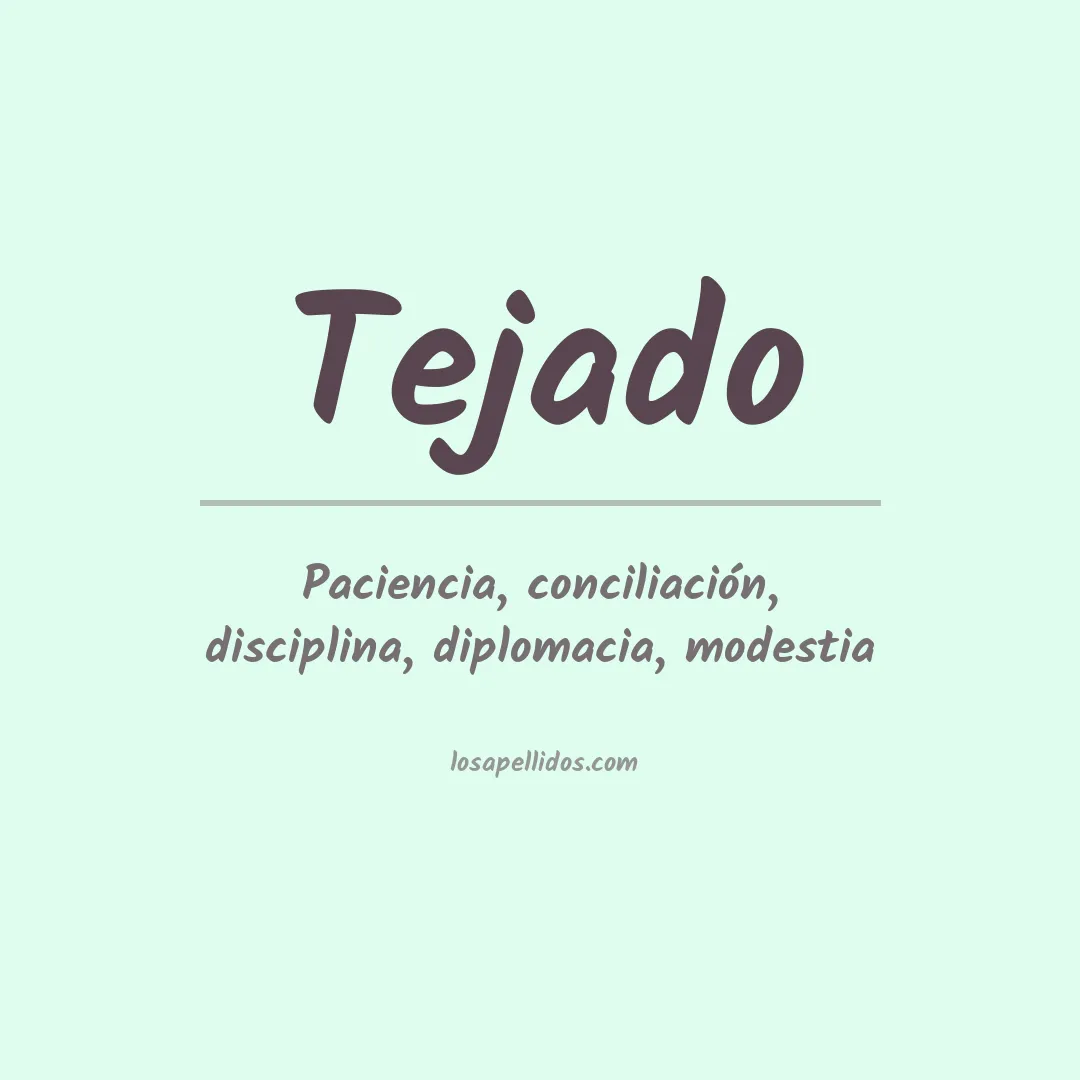 Apellido Tejado