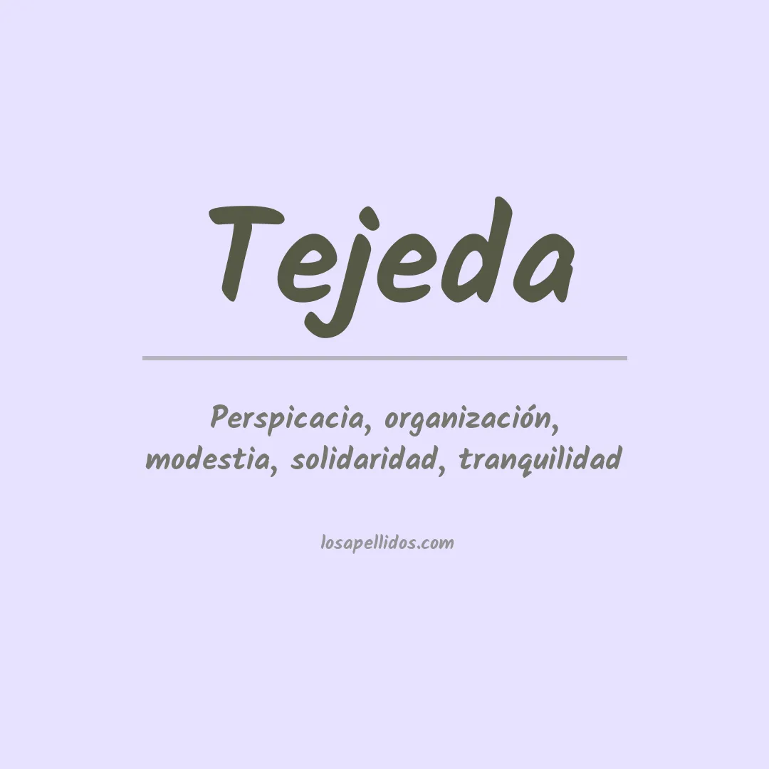 Apellido Tejeda