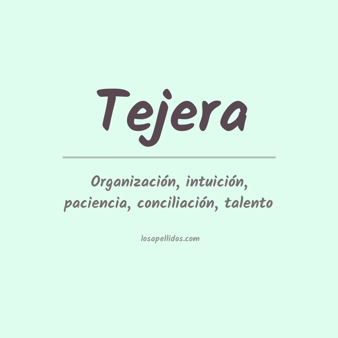 Apellido Tejera