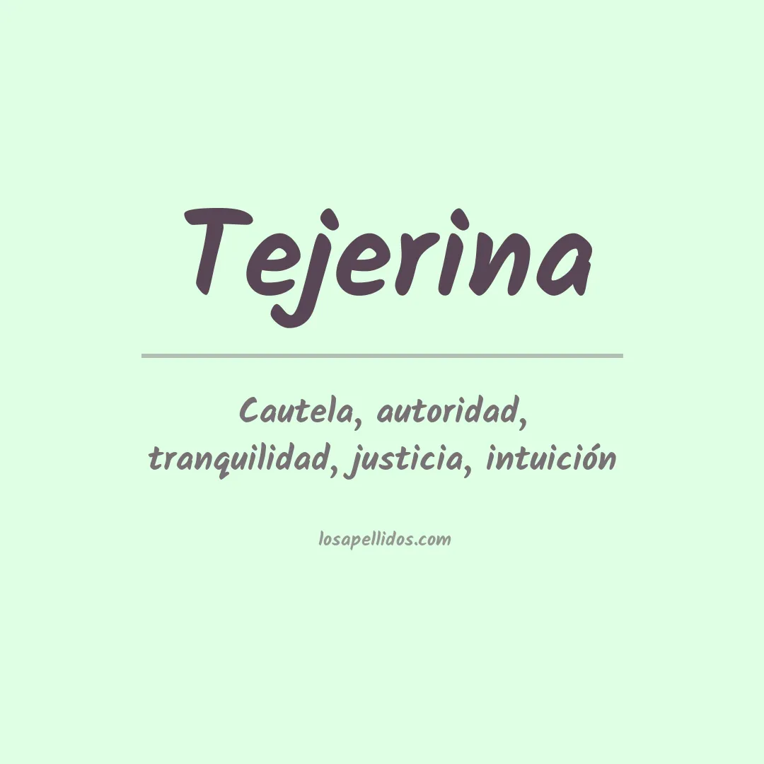 Apellido Tejerina