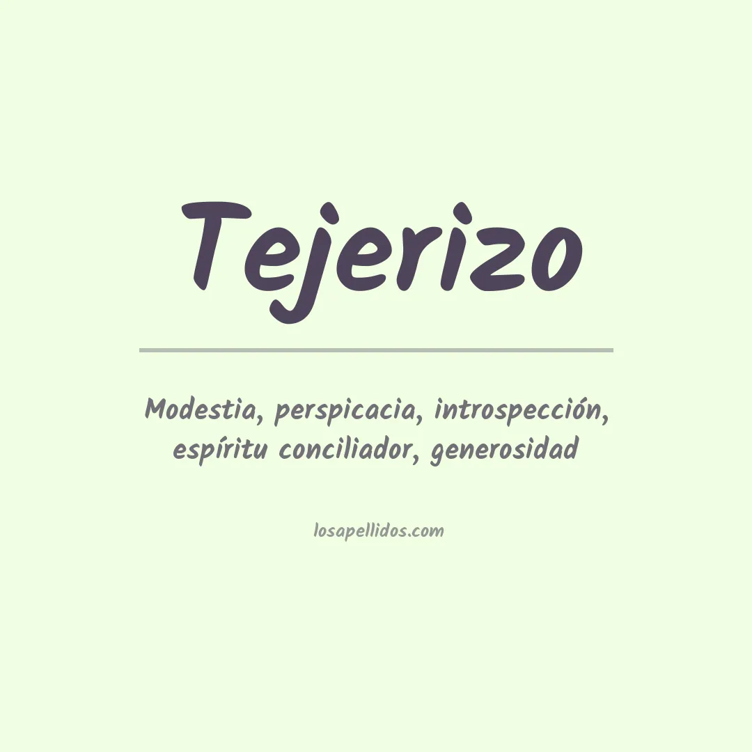 Apellido Tejerizo