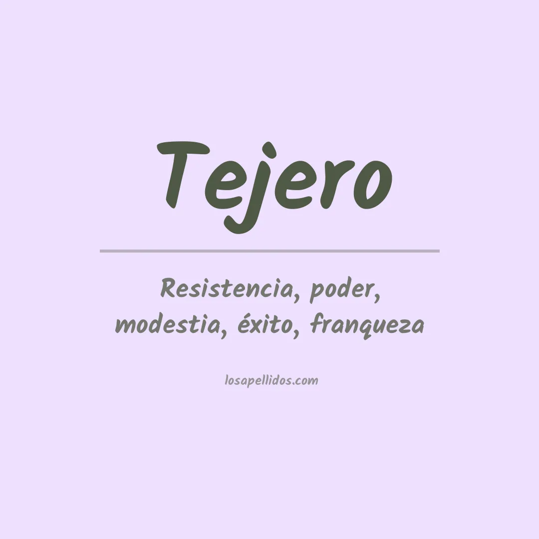 Apellido Tejero