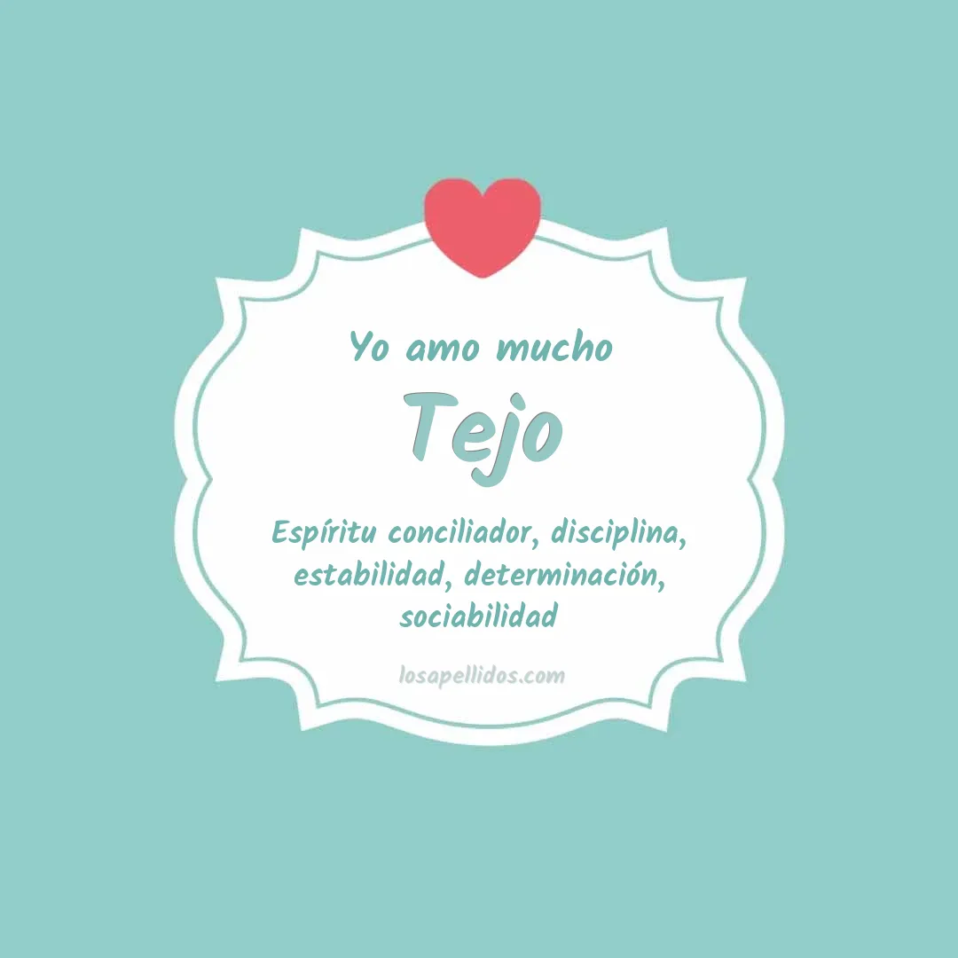 Yo amo mucho Tejo