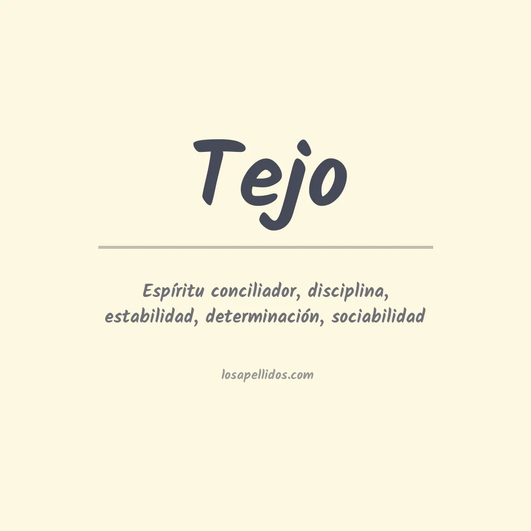 Apellido Tejo