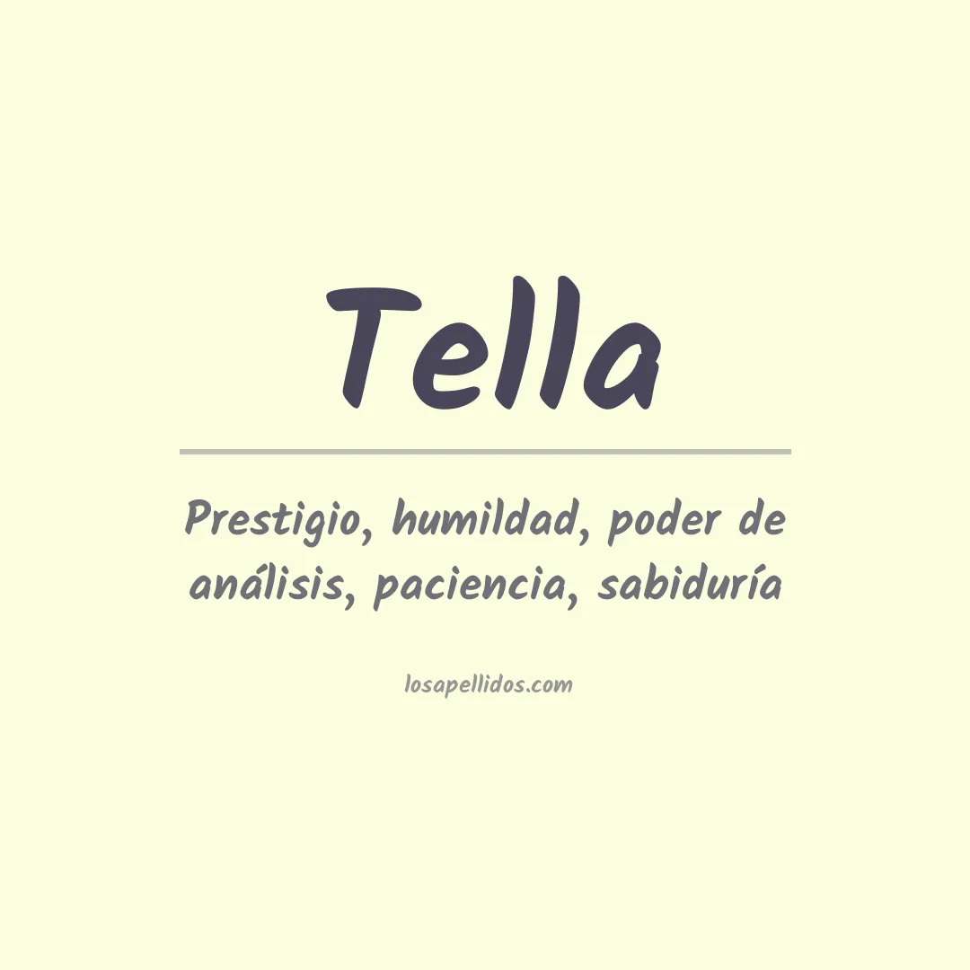 Apellido Tella