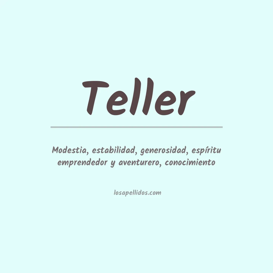 Apellido Teller