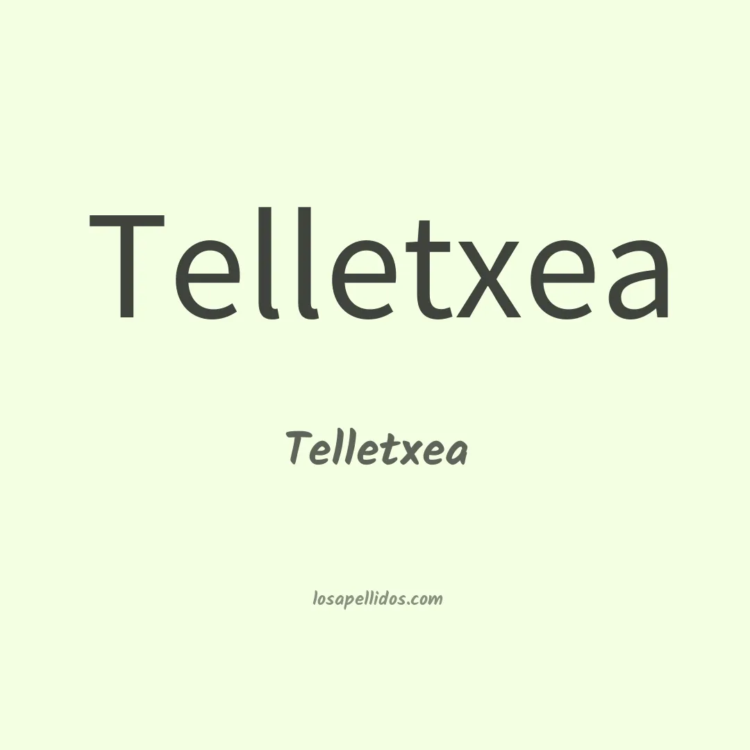 Telletxea en chino