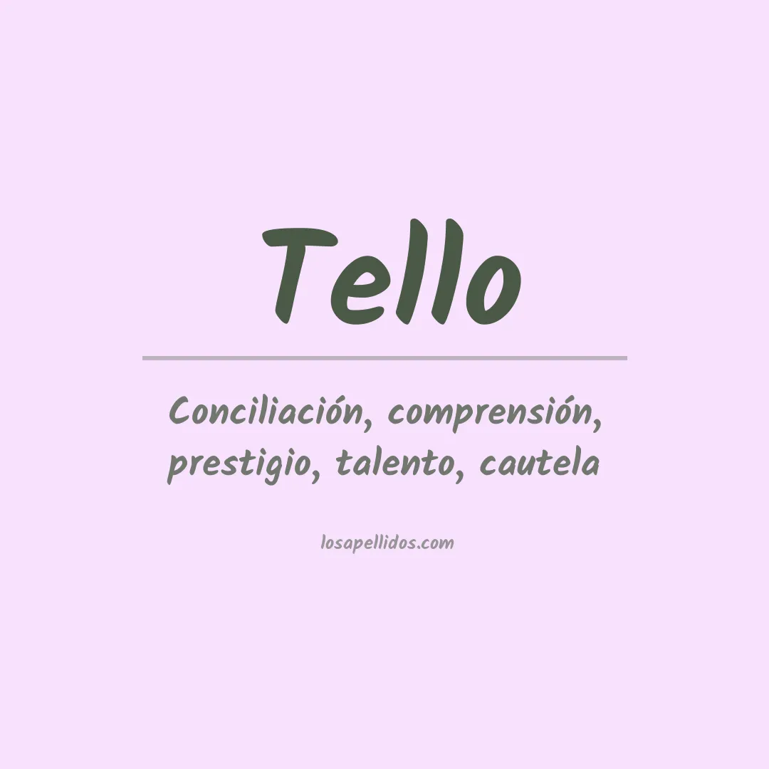 Apellido Tello