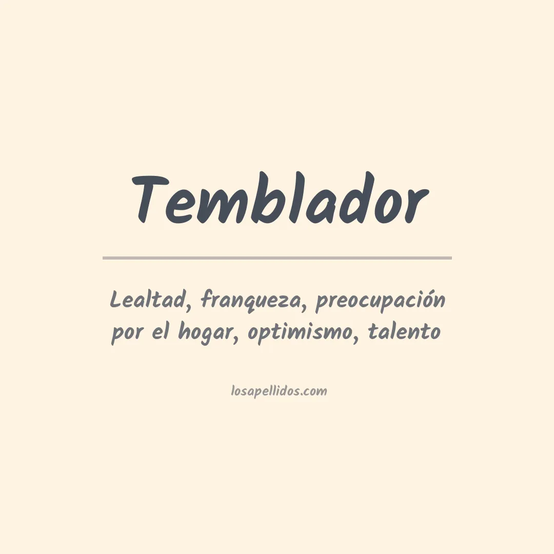 Apellido Temblador