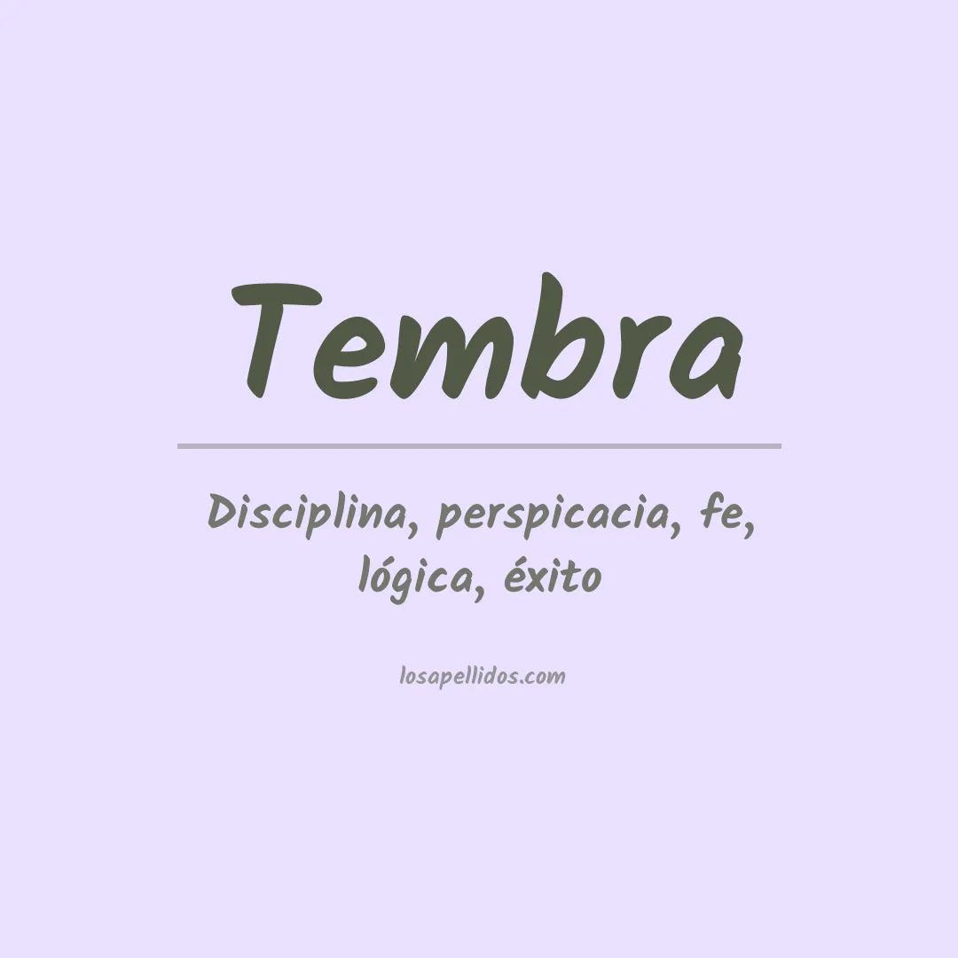 Apellido Tembra