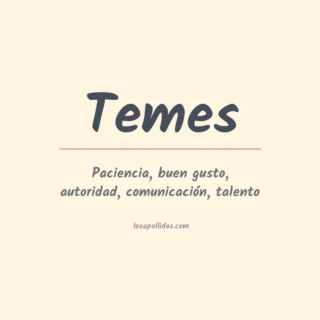Apellido Temes