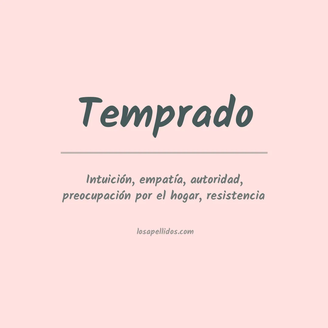 Apellido Temprado