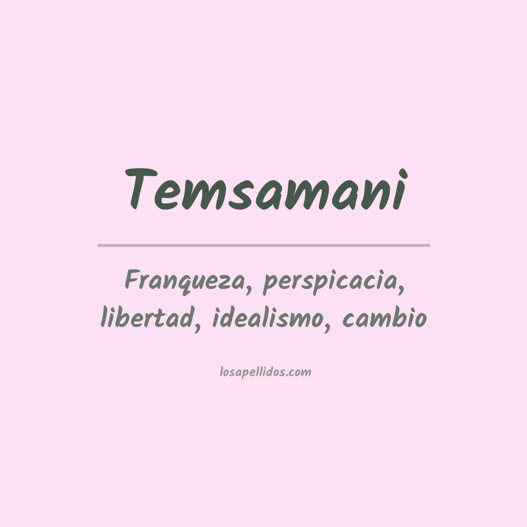 Apellido Temsamani