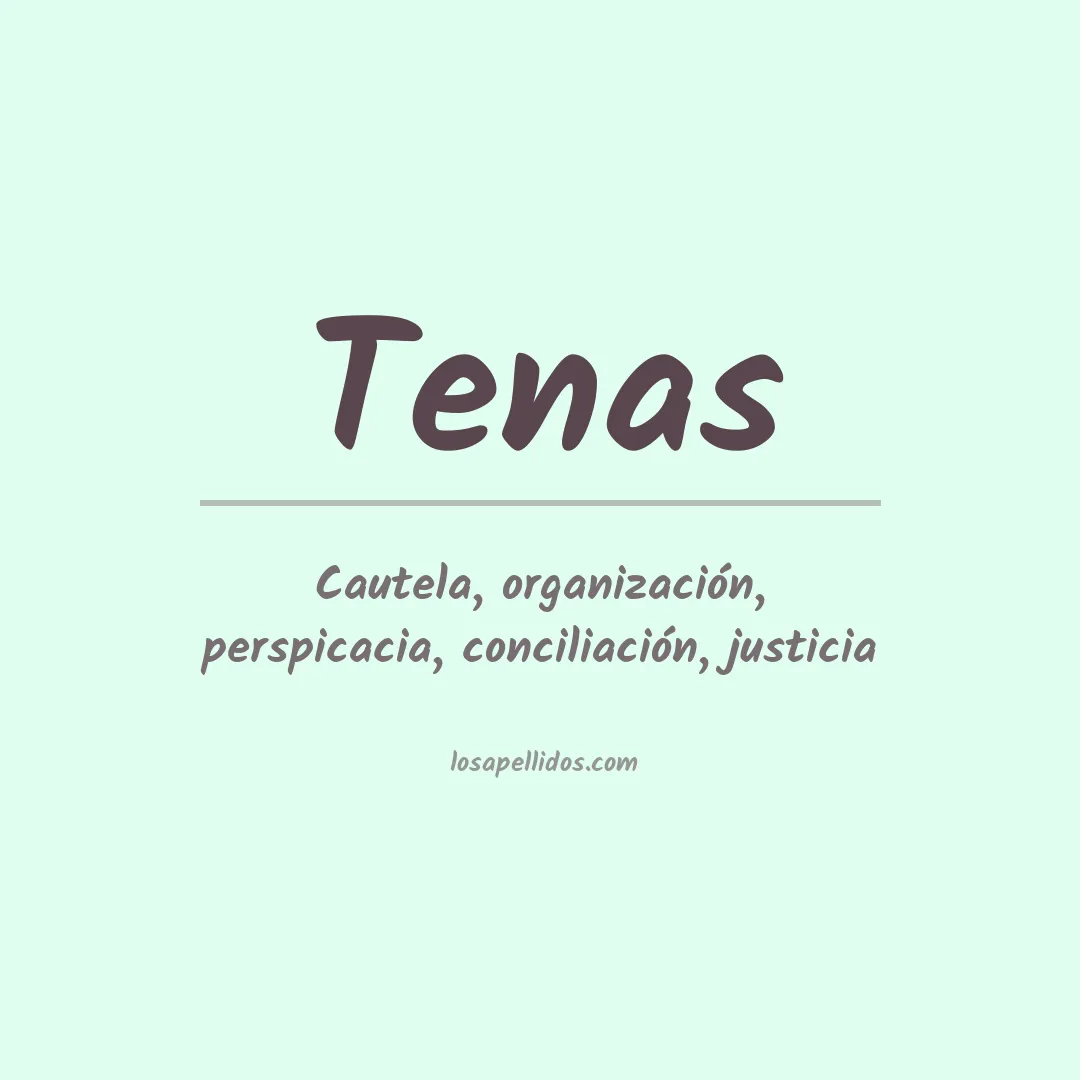 Apellido Tenas