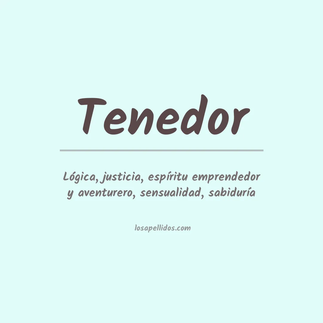 Apellido Tenedor
