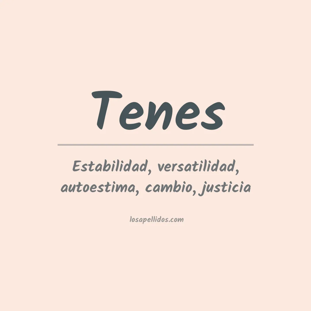 Apellido Tenes
