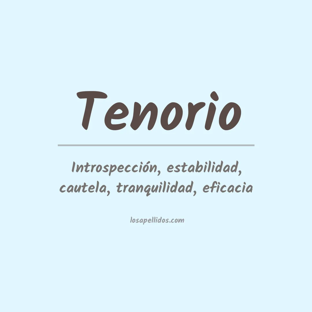 Apellido Tenorio