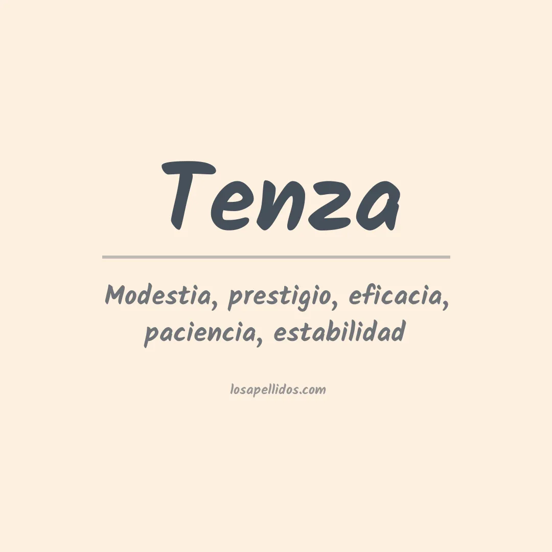 Apellido Tenza