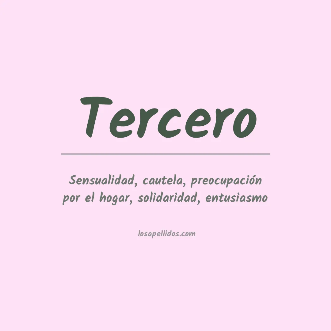 Apellido Tercero
