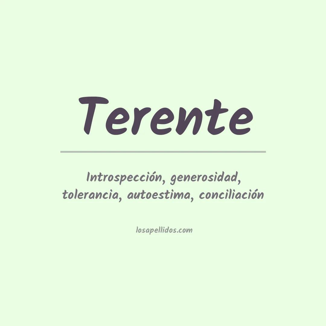 Apellido Terente