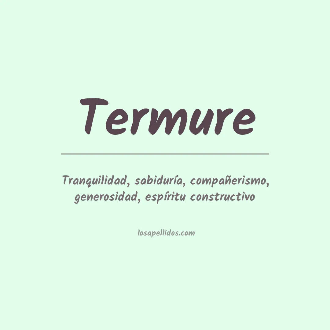 Apellido Termure