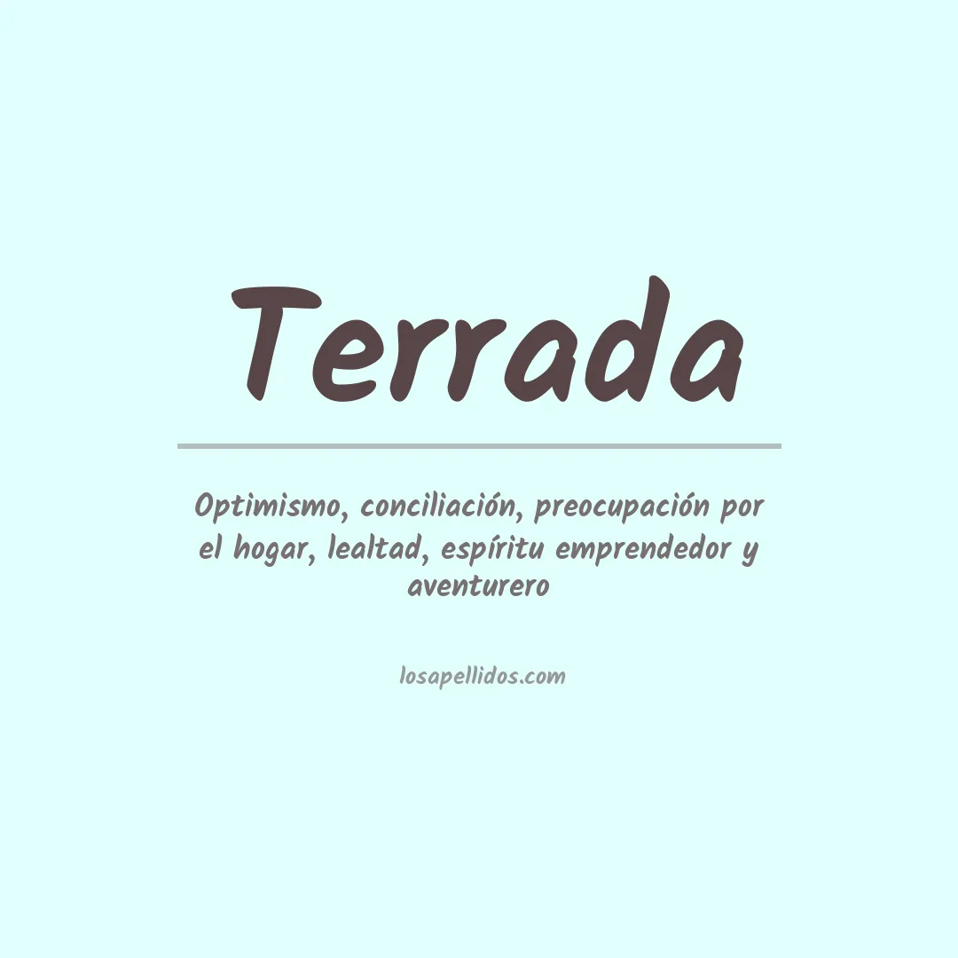 Apellido Terrada