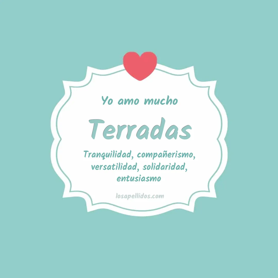 Yo amo mucho Terradas