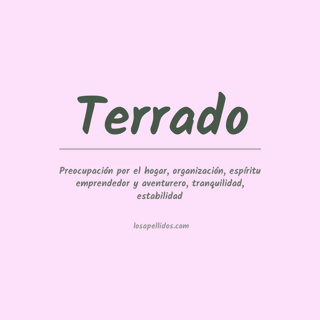 Apellido Terrado