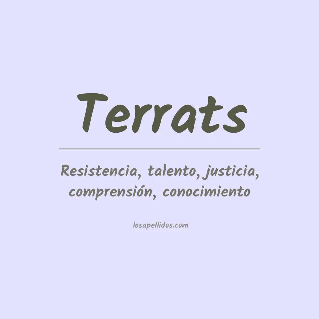 Apellido Terrats