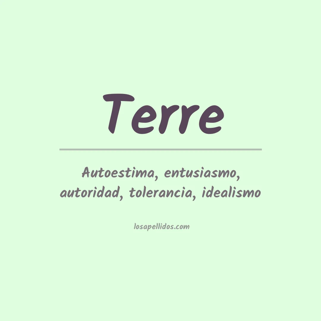 Apellido Terre