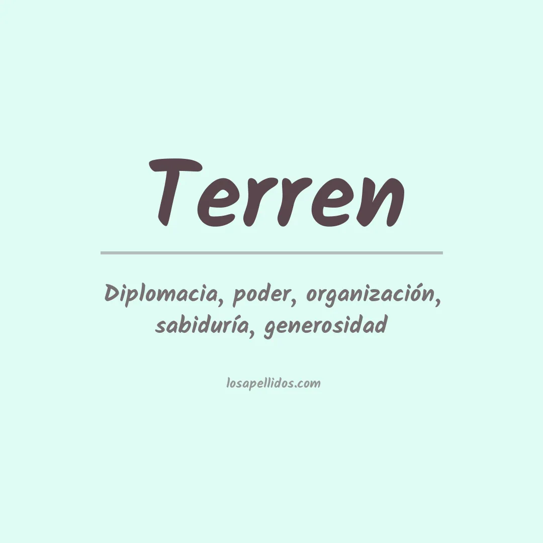 Apellido Terren