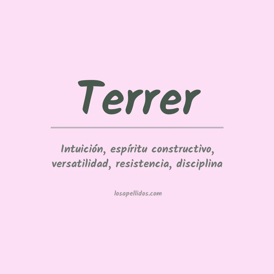 Apellido Terrer