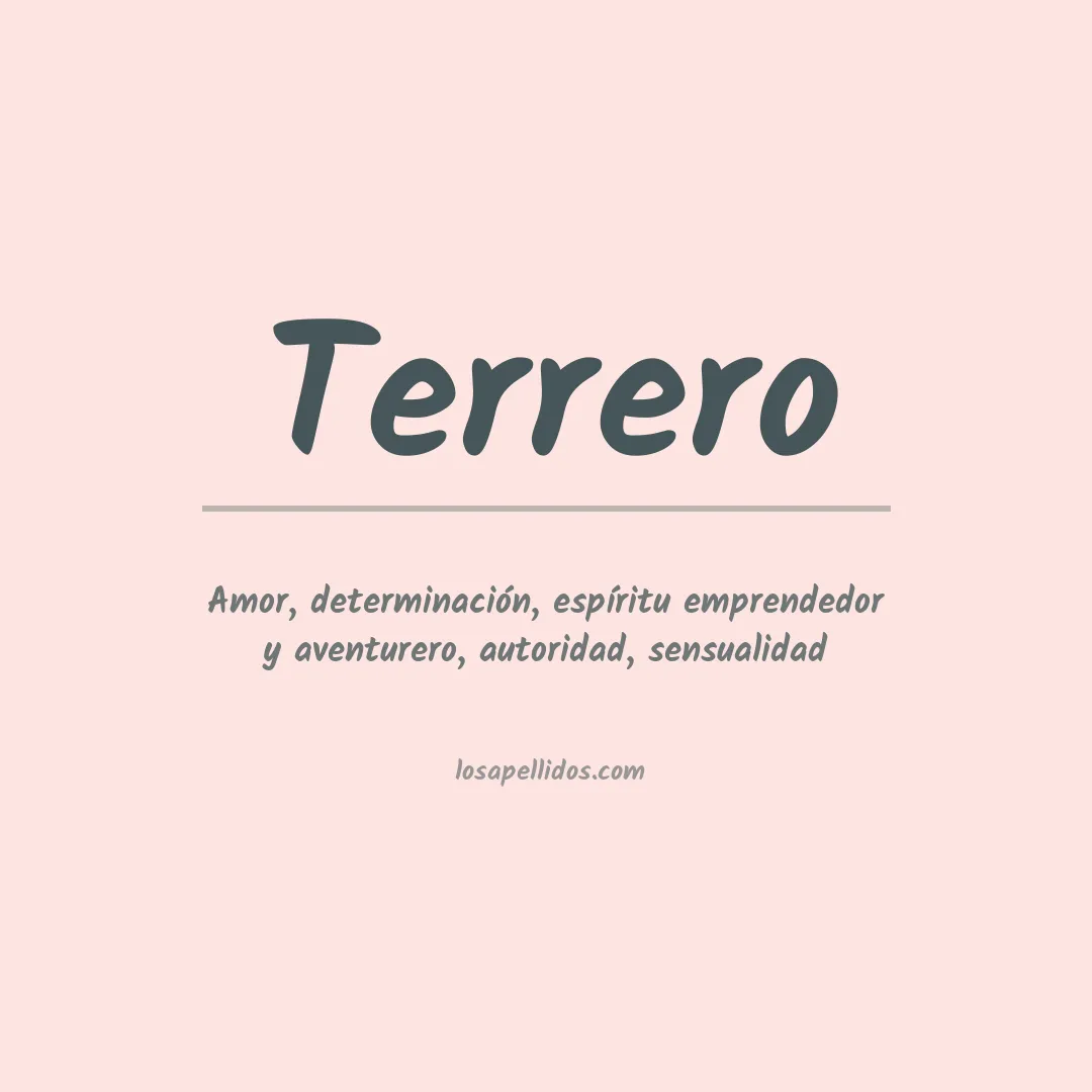 Apellido Terrero