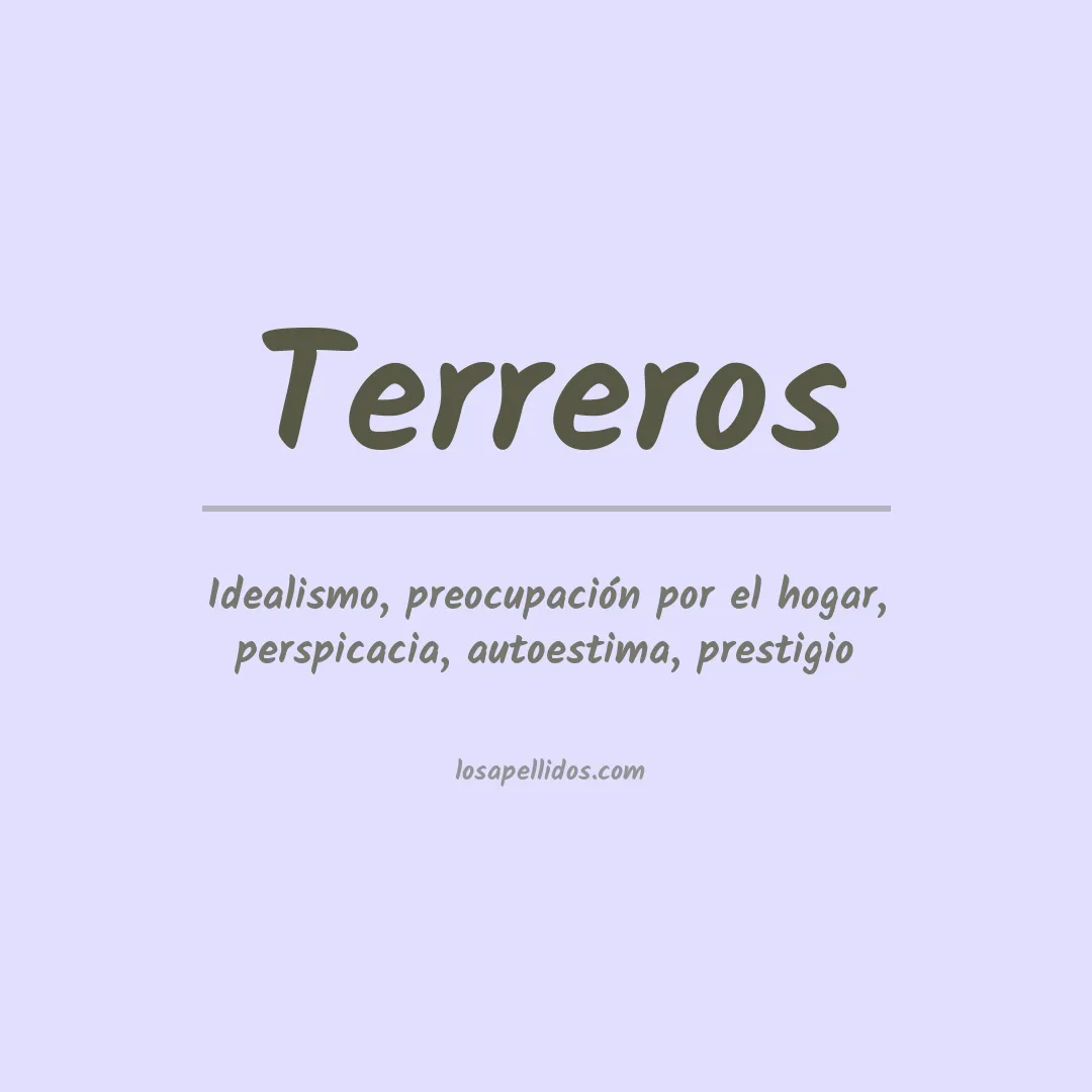 Apellido Terreros
