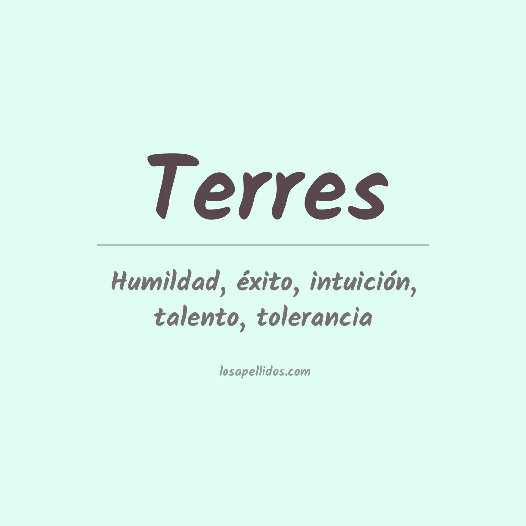 Apellido Terres