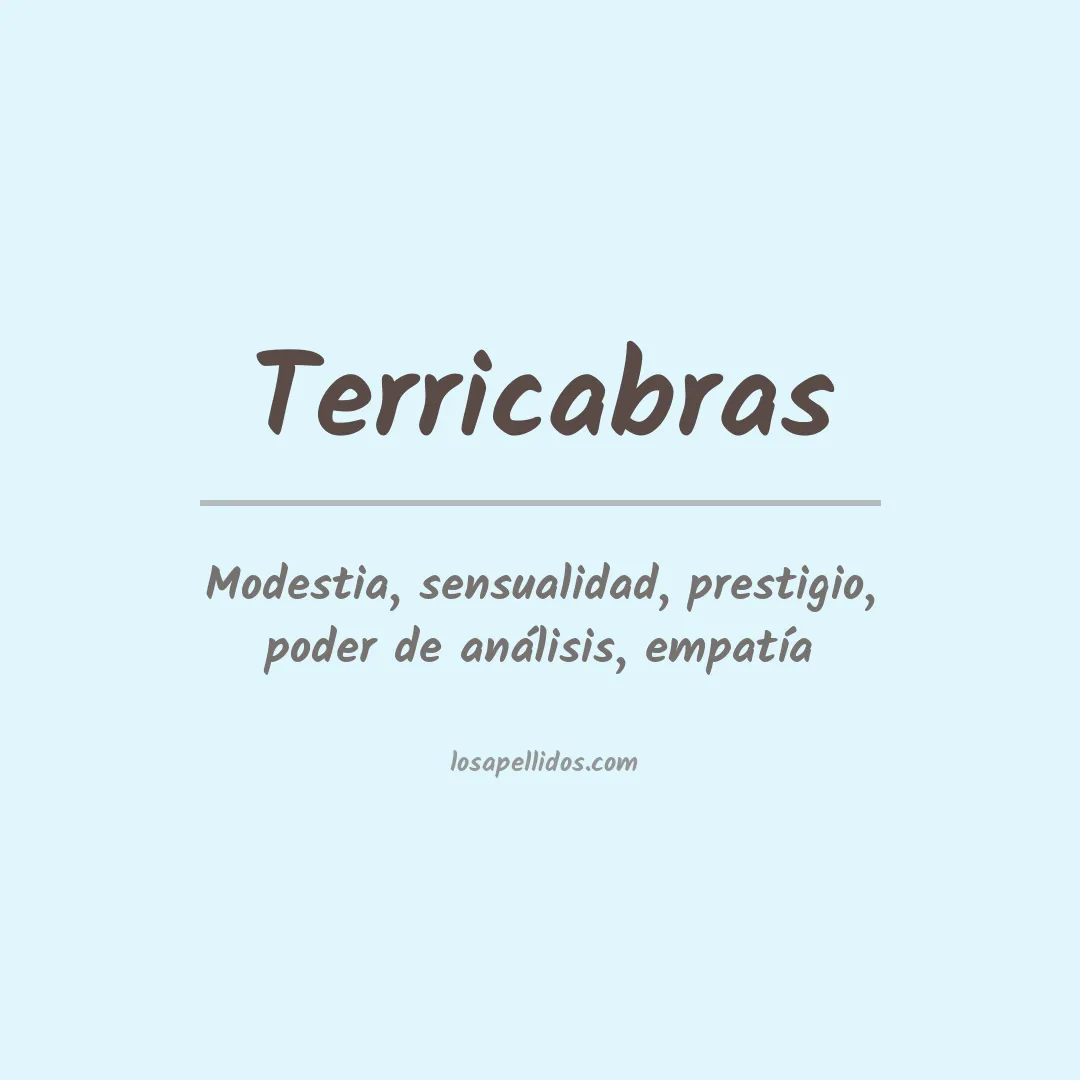 Significado del Apellido Terricabras