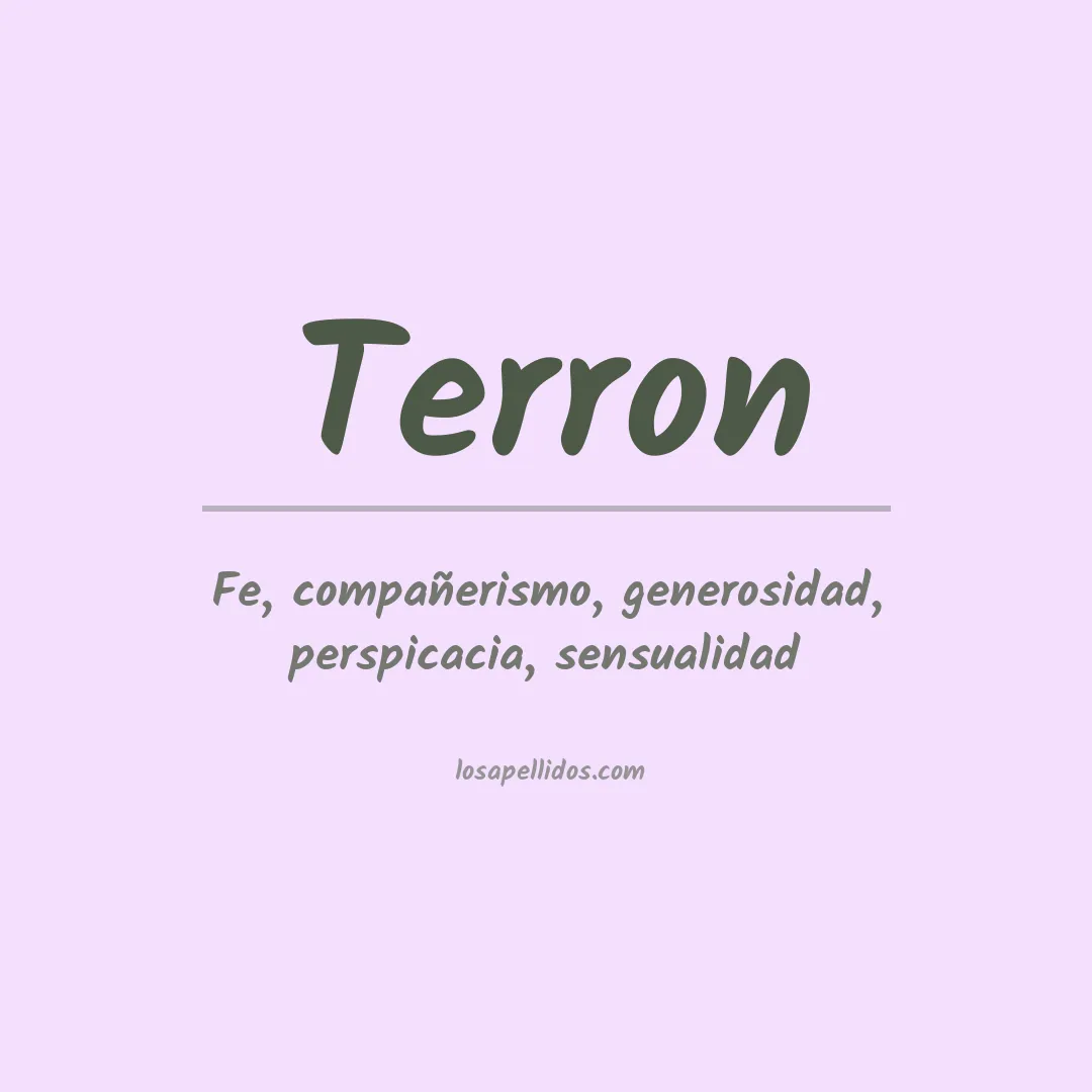 Apellido Terrón
