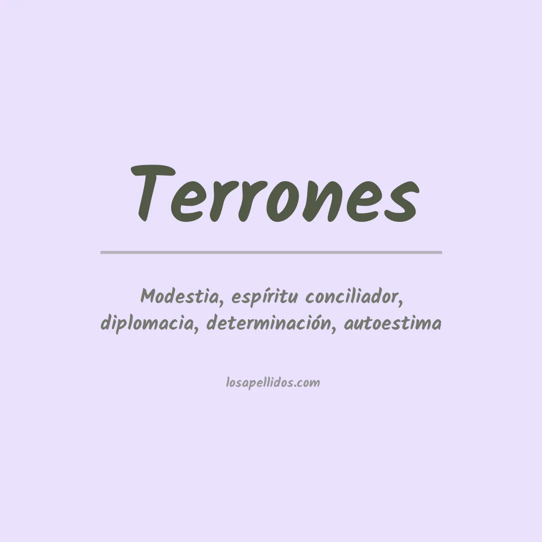 Apellido Terrones