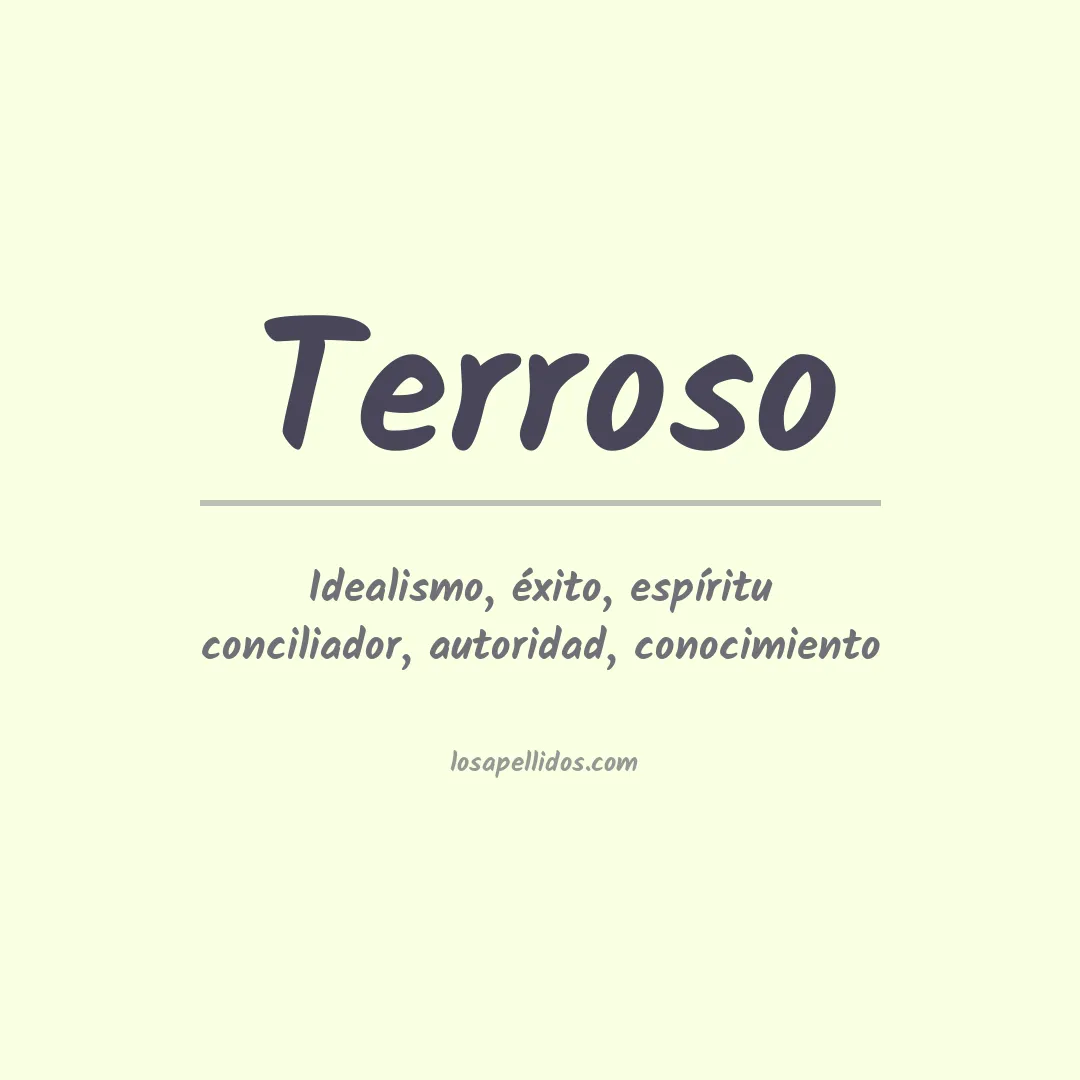 Apellido Terroso